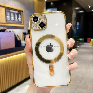 Custodia protettiva magnetica in TPU galvanica morbida magnetica per <span class=keywords><strong>iPhone</strong></span> <span class=keywords><strong>11</strong></span> 12 13 Pro max <span class=keywords><strong>protezione</strong></span> per fotocamera paraurti posteriore - Product Image 6