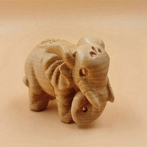 Handicraft 3d Animal Wooden Thuja Wood Rich <strong>Elephant</strong> Home Decor Ornaments Wooden <strong>Elephant</strong> Sculpture Crafts <strong>Gifts</strong> - Product Image 2