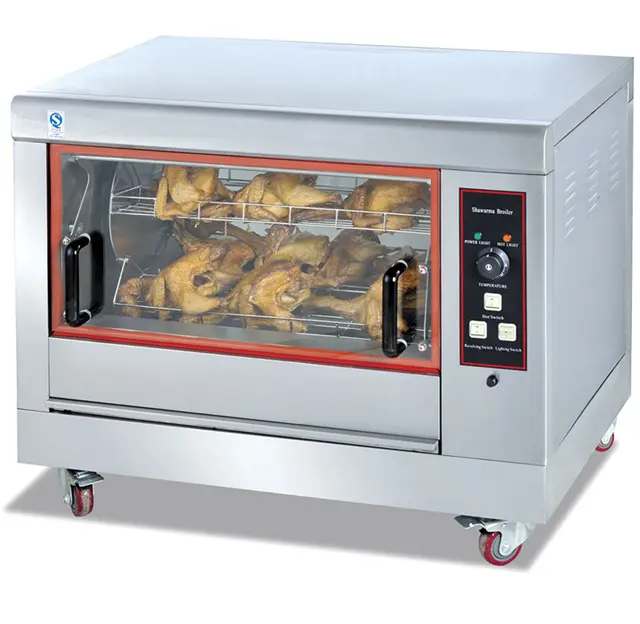 Restaurant used Electric Chicken Rotisserie machine with CE certificate/rotary oven Can hold 12 chickens