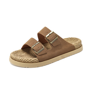 Sandalias de Corcho con Hebilla Ajustable para Hombre, Suela Antideslizante y Resistente al Desgaste, Chanclas Casuales de Verano con Punta Abierta y Cómodas - Product Image 5