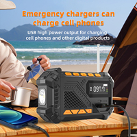 Radio Solar Portátil de Emergencia para Montañismo H30 AM/FM/WB, con Linterna y Alarma SOS, Resistente al Agua IPX4, Fabricada en ABS