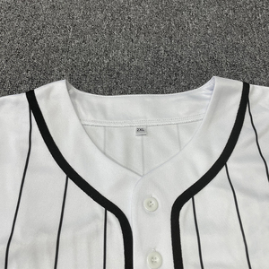 Camisetas de Béisbol Clásicas con Logotipo y Número de Equipo Personalizados, Diseño de Impresión por Transferencia de Calor, Ropa Deportiva Transpirable con Rayas, Protección UV, Tallas Grandes - Product Image 4