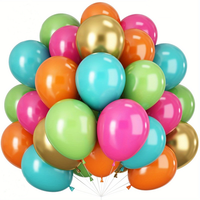 Ballons en latex métalliques dorés de 10 pouces, couleurs vives, ballons arc-en-ciel pour anniversaire, mariage, remise de diplôme, fête de naissance, décoration de fête