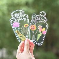 Feuilles d'autocollants transparents en PET à effet holographique, découpés sur mesure, décoratifs pour journal, vente en gros
