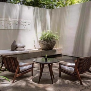 <span class=keywords><strong>Fauteuil</strong></span> <span class=keywords><strong>de</strong></span> jardin en teck <span class=keywords><strong>de</strong></span> luxe, chaise longue moderne avec coussins, style nordique, canapé individuel pour villa australienne - Product Image 4