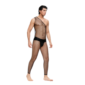 Collant sexy en nylon et élasthanne, lingerie en résille, sous-vêtements en maille pour hommes sissy - Product Image 2