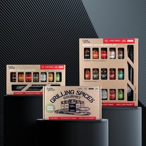 Flavor Brigade Set <span class=keywords><strong>de</strong></span> Especias Gourmet para Asar - Accesorios para BBQ, Condimentos para Ahumador, <span class=keywords><strong>Sin</strong></span> <span class=keywords><strong>Gluten</strong></span>, 100% Natural, Lote Pequeño con Tapa - Product Image 6