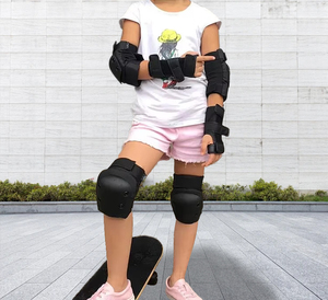 Enfants bébé adulte planche à roulettes électronique Scooter sport Protection de sécurité équipement épais coudières et genouillères - Product Image 1