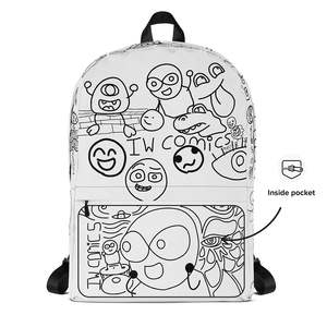 Mochila para portátil con dibujos a mano de IW Comics, para colorear - Product Image 6