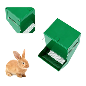 Mangeoire automatique en métal robuste pour petits animaux et rongeurs, avec couvercle sécurisé pour une alimentation propre - Product Image 3