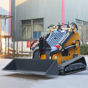 LIVRAISON GRATUITE!! Moins cher Mini Skid Steer Loader Diesel petit Skid Steer flambant neuf chargeurs à vendre chargeuse sur pneus Mini 380KG 500KG