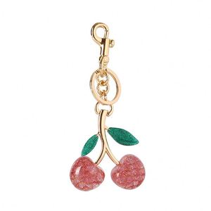 Hot Wholesale Bulk 3D Crystal <b>Key</b> <b>Chain</b> Women Girl Bag Charms Keyring 3D Crystal Red Black Gold Cherry Keychain - Product Image 6