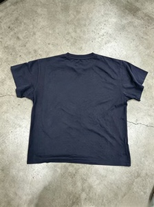 JME Men's Navy Blue Short Sleeve O-Neck Cotton T-Shirt Regular Fit Casual Letter Print Jersey Knitted Front <b>Logo</b> - Product Image 2