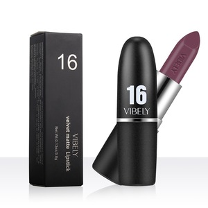 Lápiz Labial Negro en Tubo, Crema Mineral Mate, Resistente al Agua, Antiadherente, Popular en AliExpress, Venta Caliente Transfronteriza - Product Image 3