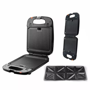 DSP 3 In 1 <b>Breakfast</b> <b>Maker</b> Non Stick Coating Grill Waffle Plate Electric Household <b>Sandwich</b> <b>Maker</b> - Product Image 4