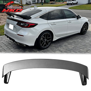เหมาะสำหรับ Honda Civic Hatchback HPD ปี 2022-2026 สปอยเลอร์หลังทรง HPD ลายคาร์บอนไฟเบอร์ - Product Image 1