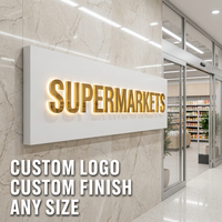 Enseignes LED extérieures pour entreprises, lettres lumineuses 3D en acrylique, enseigne personnalisée pour façade de magasin, enseigne électronique pour parc
