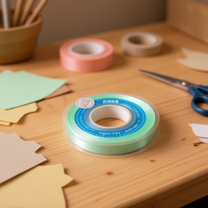 Nastro in Raso ILAN 0,3 Cm 80 Iarde Verde Acqua per Artigianato - Product Image 3