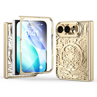 Coque de protection pliable DIY à motif mécanique en PC pour smartphone, avec protection de charnière, anti-chute, haute qualité, nouveauté