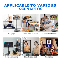 Prix bon marché 27 pouces écran mobile tactile capacitif privé 1920*1080 USB IPS LCD Fitness affichage Android Smart TV avec support