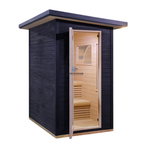 Alta calidad al por mayor 2-6 personas al aire libre nórdico <span class=keywords><strong>Hotel</strong></span> <span class=keywords><strong>Sauna</strong></span> Hemlock <span class=keywords><strong>Sauna</strong></span> de vapor seco <span class=keywords><strong>con</strong></span> estufa electrónica - Product Image 1