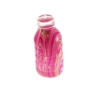 Juguete antiestrés de goma con textura de azúcar de malta, inspirado en la dopamina, con diseño de botella de refresco marmoleada y textura blanda. - Product Image 5