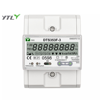Medidor de energía CT multitarifa inteligente, medidor trifásico de electricidad con control remoto
