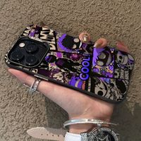 Coque de téléphone TPU tendance Hip-hop Graffiti Urbain IMD pour iPhone 17 16 15 14 13 12 11 Pro Max Plus