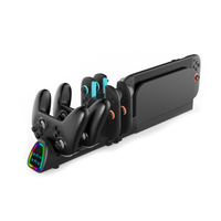 Station de charge universelle 6 en 1 pour Nintendo Switch 2/Pro/OLED, support de charge multi-ports pour manette Switch Pro