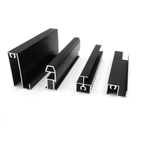 Profilé d'extrusion en aluminium 6063 T5 pour porte coulissante de meuble sur mesure, fourni par l'usine
