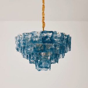 <span class=keywords><strong>Lustre</strong></span> en verre de <span class=keywords><strong>Murano</strong></span> <span class=keywords><strong>vintage</strong></span> français à LED pour salon, chambre à coucher, restaurant, design nordique, décoratif - Product Image 3