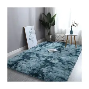 New Colorful Carpets Shaggy Kids Living Room Bedside Rugs Rainbow Color Soft Fluffy Plush Mats Rug For Bedroom Home Decor