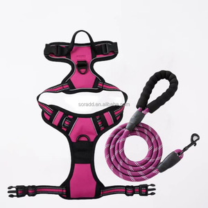 Fabricants OEM personnalisé Oxford réglable de luxe de concepteur <span class=keywords><strong>laisse</strong></span> <span class=keywords><strong>et</strong></span> harnais pour <span class=keywords><strong>chien</strong></span> de compagnie ensemble sans traction harnais pour <span class=keywords><strong>chien</strong></span> de compagnie personnalisé - Product Image 4