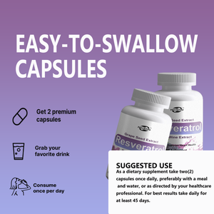 Capsules de Trans-Resvératrol de haute pureté de marques de distributeur d'OEM Supplément antioxydant naturel pour la santé de coeur Capsules végétariennes - Product Image 5