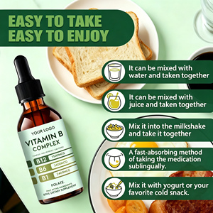 Suplemento Energético de Vitamina del <span class=keywords><strong>Complejo</strong></span> <span class=keywords><strong>B</strong></span>, Gotas de Vitamina <span class=keywords><strong>B</strong></span> Compuesta para Apoyar el Metabolismo Normal de Producción de Energía - Product Image 3