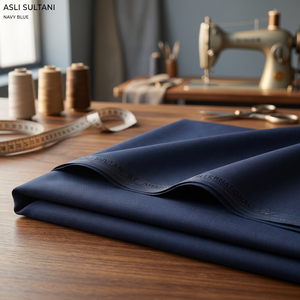 เสื้อเชิ้ตผู้หญิง Asli Sultani 3.75 เมตร ผ้าซาติน สีกรมท่า กันยับ ใส่ได้ทุกวัน - Product Image 3
