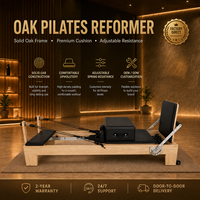 Meistverkauftes Hochwertiges Eichenholz Pilates Reformer Core Bett Pilates-Maschine Kommerzielles Holz-Pilates-Gerät