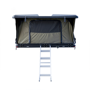 Grande <span class=keywords><strong>tente</strong></span> de camping en toile pour SUV, structure automatique double couche, 2000-3000 mm, imperméable, quatre saisons, aluminium, une chambre, auvent de camping - Product Image 1