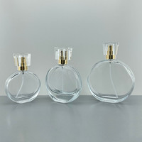 Flacon vaporisateur de parfum en verre rechargeable vide de 30 ml, 50 ml, 100 ml avec pulvérisateur doré pour huile parfumée et parfum