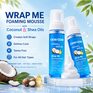 Lightweight Coconut & Shea Oil <b>Foaming</b> Mousse <b>for</b> Curls & Roller Sets-Natural Hair Care Frizz Control Organic & Eco-Friendly - Product Image 4