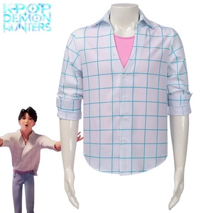 Nouveau produit : Tenue de cosplay Hunter Girl Group <span class=keywords><strong>Shaga</strong></span> Boy Demon Group Jinu Baby Abby - Chemise imprimée de fleurs pour cosplay d'anime - Product Image 4