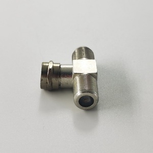 Waterproof double Type F Female Connector Adapt F type male <strong>plug</strong> connector T Shape RF Coaxial 3 ways Adapter - Product Image 4