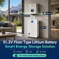Sistema de Baterías LFP Apilables para Hogar, 16KWh 51.2V 314Ah, con WIFI, Celdas de Grado A, Operación Segura, Confiable y Duradera