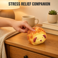 Jouet Squishy Mignon Chien en Forme de Pain de Mie, à Rebond Lent, Anti-Stress, Décoration de Bureau, Oreilles Tombantes, Cadeau Fidget, Vente en Gros