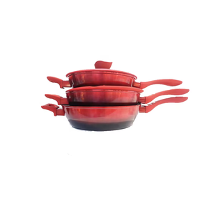 Ensemble <span class=keywords><strong>de</strong></span> poêles à frire en aluminium antiadhésif <span class=keywords><strong>de</strong></span> haute qualité, multicolore, poêle à frire et ensemble <span class=keywords><strong>de</strong></span> cuisson en option - Product Image 1