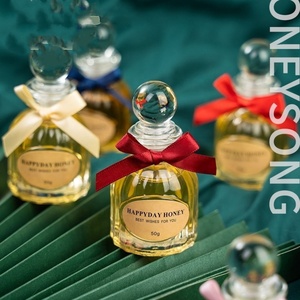 Joli Petit Bocal Vide en Verre Personnalisable, <span class=keywords><strong>Cadeau</strong></span> <span class=keywords><strong>de</strong></span> <span class=keywords><strong>Mariage</strong></span> Économique pour Invités, <span class=keywords><strong>Pot</strong></span> à <span class=keywords><strong>Miel</strong></span> ou Nourriture en Cristal - Product Image 1