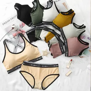 High quality bra & brief sets underwear set lingerie women seamless bralette set