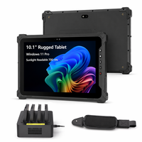 Tableta Robusta de 10.1 Pulgadas con Windows 11 Pro, Resistente al Agua IP65, Tableta Industrial Intel Celeron RT10J para Recopilación de Datos en Campo al Aire Libre