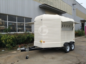 Remolque de venta al aire libre Vintage Horse Box Beer bar Bebidas <span class=keywords><strong>Tienda</strong></span> de bebidas con ruedas Food Truck - Product Image 3
