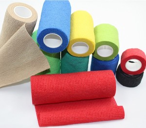 Bande <span class=keywords><strong>de</strong></span> contention élastique auto-adhésive non tissée, robuste et cohésive, 10cm*4.5m, vente en gros du fabricant, pour la <span class=keywords><strong>protection</strong></span> médicale et sportive - Product Image 5